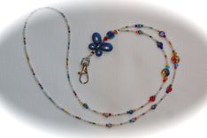 Custom Butterfly Beaded Lanyard 1 small