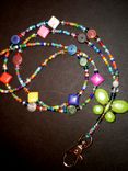 Custom Butterfly Beaded Lanyard 4 small