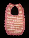 Heirloom Quality Crocheted Baby Bib 5 small