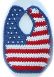 Heirloom Quality Crocheted Baby Bib 1 small