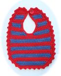 Heirloom Quality Crocheted Baby Bib 6 small