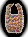 Heirloom Quality Crocheted Baby Bib 3 small