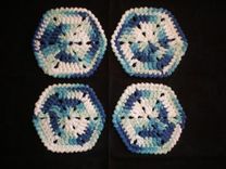 Seaside Coasters (Crocheted) - Set Of 4 1 small