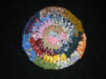 Rag Rug Coasters & Trivets 5 small