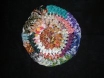 Rag Rug Coasters & Trivets 3 small