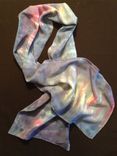 Rayon Bamboo Blue Pleat Scarf 2 small