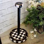 Courtly Vintage Checked Paper Towel Holder Checked Towel Caddy 1 small