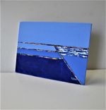 Original Acrylic Art Canvas, 7" X 5", Seascape, Landscape 1 small