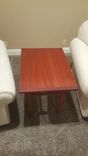 Antikea Danish Modern Coffee And End Table Set In Jatoba And Purpleheart 3 small
