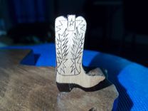 Business Card Holder, Texas Boots 4 small