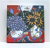 Red Still Life Painting Original Acrylic On Canvas 1 small