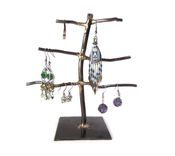 Hand Sculpted Metal Earring Tree Display Stand 1 small