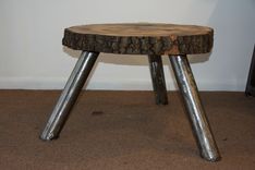 Holyoke Stool/Accent Or Coffee Table .Wood And Steel 2 small