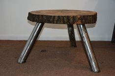 Holyoke Stool/Accent Or Coffee Table .Wood And Steel 4 small