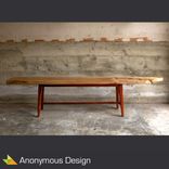 Reclaimed Slab Sycamore Bench 5 small