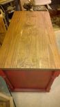 Aged Red Kitchen Island 2 small