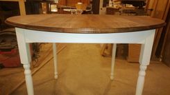 Round Red Oak And Poplar Dinette 2 small