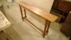 Long Quartersawn Oak Sofa Table 1 small