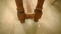Long Quartersawn Oak Sofa Table 2 small