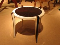 Macassar Ebony And Parchment  Side Table 1 small