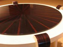 Macassar Ebony And Parchment  Side Table 2 small