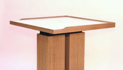 Dominique Inspired Pair Of Parchment And Karelian Burl Tables. 4 small