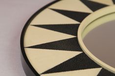Round Shagreen Mirror 3 small