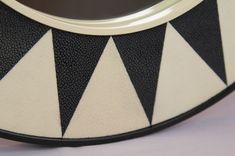 Round Shagreen Mirror 4 small