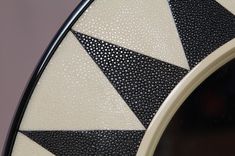 Round Shagreen Mirror 6 small