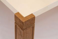 Parchment,Oak And Brass Coffee Table 5 small