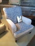 Sample - Blue Damask Club Chair 1 small