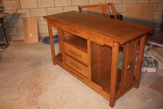 Greene & Greene Style Entertainment Center 1 small
