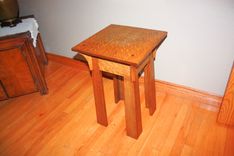 Mission Style Lamp Table 3 small