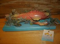 Antiqued' Ice Fishing Decoys 1 small