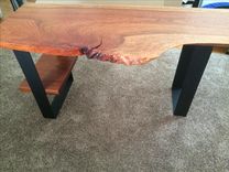 Brazilian Cherry Live Edge Desk 1 small