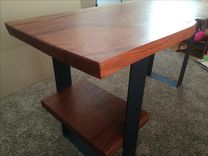Brazilian Cherry Live Edge Desk 2 small