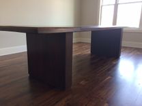 Bevel Edged Walnut Dining Table 1 small