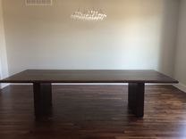 Bevel Edged Walnut Dining Table 2 small