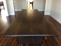 Bevel Edged Walnut Dining Table 3 small