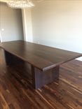 Bevel Edged Walnut Dining Table 4 small