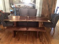 Live Edge Walnut Dining Table 2 small