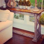 Double X Trestle Table 1 small