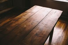 Reclaimed Farmhouse Table + Bench 2 small