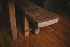 Reclaimed Farmhouse Table + Bench 4 small