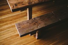 Reclaimed Farmhouse Table + Bench 6 small