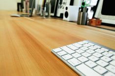 Superdesk - 17'+ Poplar Desk With Custom Iron Design 8 small