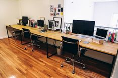 Superdesk - 17'+ Poplar Desk With Custom Iron Design 1 small