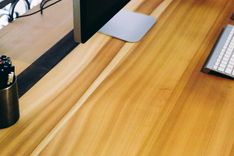 Superdesk - 17'+ Poplar Desk With Custom Iron Design 6 small