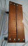 Reclaimed Pallet Wood Bench With Carriage Bolts Frame 4 small