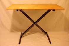 Wood And Steel Height Adjustable Desk 2 small